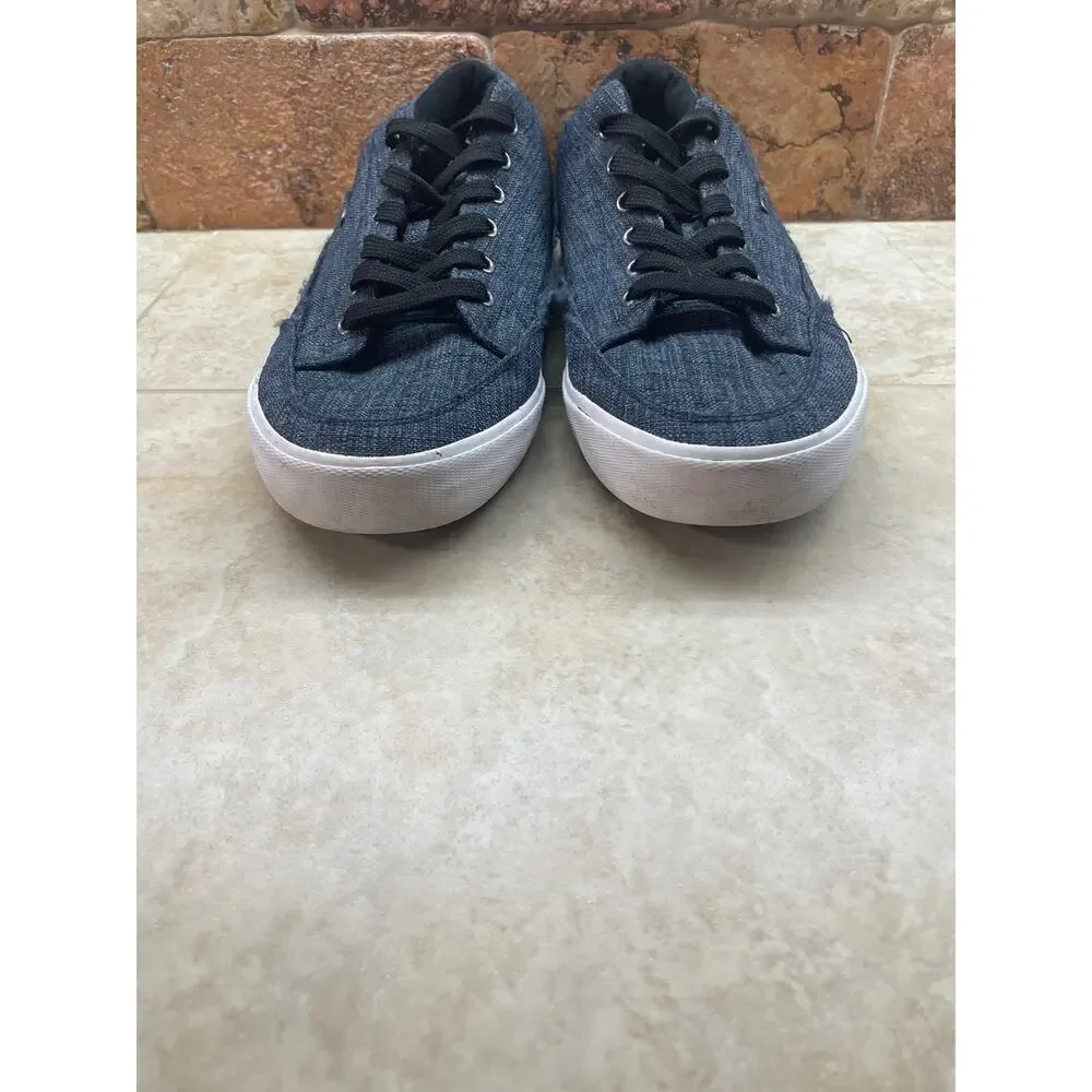 Lugz Canvas Sneakers Men’s Size 9 Blue Casual Lace Up Shoes Athletic